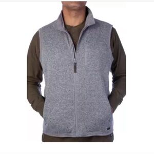 NWT Smith's Workwear Men's Full Zip Sweater Fleece Vest SIZE XL
